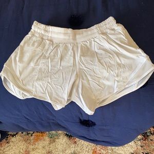 white lulu shorts